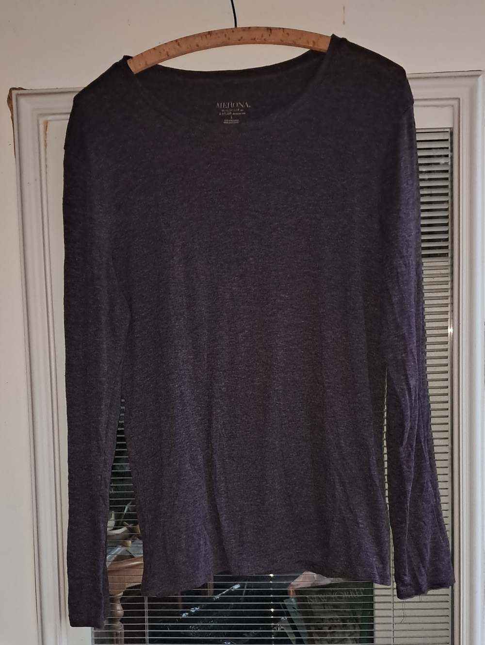 Merona Women's Long-Sleeve Crewneck Top - Dark Plum